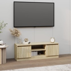 Meuble TV avec porte Chêne sonoma 102x30x36 cm 614587614587