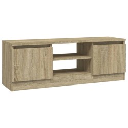 Meuble TV avec porte Chêne sonoma 102x30x36 cm 614587614587