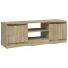 Meuble TV avec porte Chêne sonoma 102x30x36 cm 614587614587