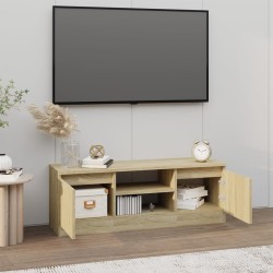 Meuble TV avec porte Chêne sonoma 102x30x36 cm 614587614587