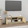 Meuble TV avec porte Chêne sonoma 102x30x36 cm 614587614587