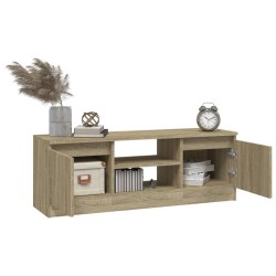 Meuble TV avec porte Chêne sonoma 102x30x36 cm 614587614587