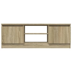 Meuble TV avec porte Chêne sonoma 102x30x36 cm 614587614587