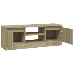 Meuble TV avec porte Chêne sonoma 102x30x36 cm 614587614587