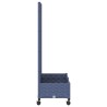 Bac de jardin avec treillis et roues Gris Bleu PP 614592614592