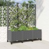 Bac de jardin avec treillis et roues Gris clair PP 614595614595