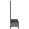 Bac de jardin avec treillis et roues Gris clair PP 614596614596