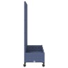 Bac de jardin avec treillis et roues Gris Bleu PP 614597614597