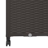 Bac de jardin avec treillis et roues Marron 80 x 40 x 146 cm PP 614598614598