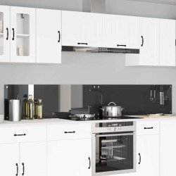 Crédence de cuisine 2 pcs Gris foncé 120 x 40 cm verre trempé 614622614622