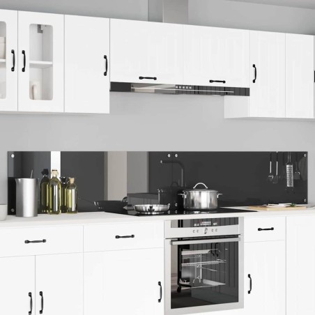 Crédence de cuisine 2 pcs Gris foncé 120 x 40 cm verre trempé 614622614622