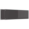 Crédence de cuisine 2 pcs Gris foncé 120 x 40 cm verre trempé 614622614622