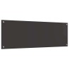 Crédence de cuisine 2 pcs Gris foncé 120 x 40 cm verre trempé 614622614622