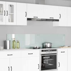Crédence de cuisine 2 pcs Blanc 100 x 40 cm verre trempé 614623614623