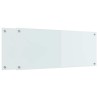 Crédence de cuisine 2 pcs Blanc 100 x 40 cm verre trempé 614623614623