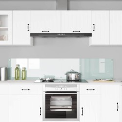 Crédence de cuisine 2 pcs Blanc 100 x 40 cm verre trempé 614623614623