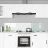 Crédence de cuisine 2 pcs Blanc 100 x 40 cm verre trempé 614623614623