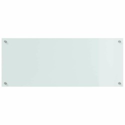 Crédence de cuisine 2 pcs Blanc 100 x 40 cm verre trempé 614623614623