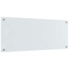 Crédence de cuisine 2 pcs Blanc 100 x 40 cm verre trempé 614623614623