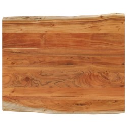 Dessus de table 110x80x3,8 cm rectangulaire bois massif acacia 614625614625