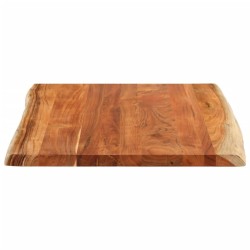 Dessus de table 110x80x3,8 cm rectangulaire bois massif acacia 614625614625