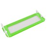 Barrière de sécurité de lit d'enfant Vert 120x42 cm Polyester 614628614628