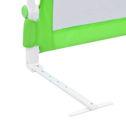 Barrière de sécurité de lit d'enfant Vert 120x42 cm Polyester 614628614628
