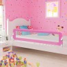 Barrière de sécurité de lit d'enfant Rose 180x42 cm Polyester 614629614629