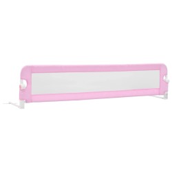 Barrière de sécurité de lit d'enfant Rose 180x42 cm Polyester 614629614629
