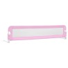 Barrière de sécurité de lit d'enfant Rose 180x42 cm Polyester 614629614629