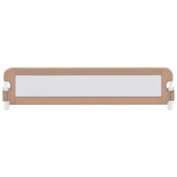 Barrière de sécurité de lit d'enfant Taupe 180x42 cm Polyester 614634614634