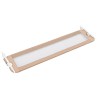 Barrière de sécurité de lit d'enfant Taupe 180x42 cm Polyester 614634614634