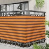 Écran de balcon Orange et marron 110 x 800 cm Tissu Oxford 614637614637