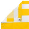Écran de balcon Jaune et blanc 110 x 800 cm Tissu Oxford 614638614638
