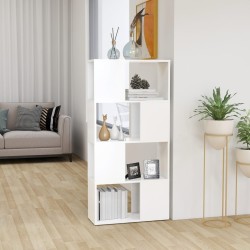 Bibliothèque/Séparateur de pièce blanc bois d'ingénierie 614639614639