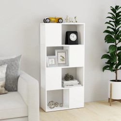 Bibliothèque/Séparateur de pièce blanc bois d'ingénierie 614639614639