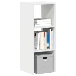 Bibliothèque empilable blanc 30x30x80 cm bois d'ingénierie 614640614640