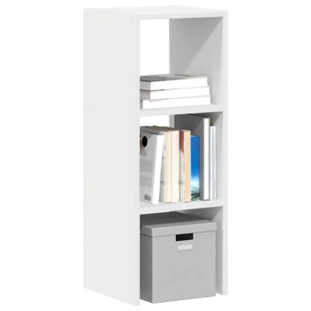 Bibliothèque empilable blanc 30x30x80 cm bois d'ingénierie 614640614640
