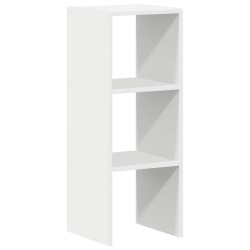 Bibliothèque empilable blanc 30x30x80 cm bois d'ingénierie 614640614640