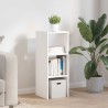 Bibliothèque empilable blanc 30x30x80 cm bois d'ingénierie 614640614640