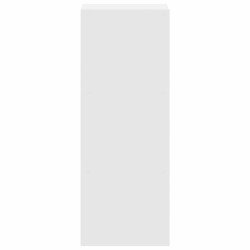 Bibliothèque empilable blanc 30x30x80 cm bois d'ingénierie 614640614640