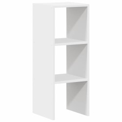 Bibliothèque empilable blanc 30x30x80 cm bois d'ingénierie 614640614640