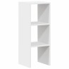 Bibliothèque empilable blanc 30x30x80 cm bois d'ingénierie 614640614640