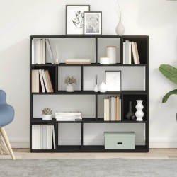 Bibliothèque/Paravent de pièce en chêne noir 105 x 24 x 102 cm 614643614643
