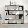 Bibliothèque/Paravent de pièce en chêne noir 105 x 24 x 102 cm 614643614643