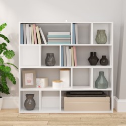 Bibliothèque/Cloison de séparation Blanc 105x24x102 cm 614644614644