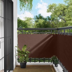Écran de balcon Marron 90 x 200 cm Tissu Oxford 614646614646