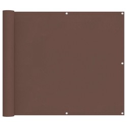 Écran de balcon Marron 90 x 200 cm Tissu Oxford 614646614646