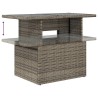Ensemble de canapé de jardin 5 pcs avec coussins gris résine tressée 614650614650