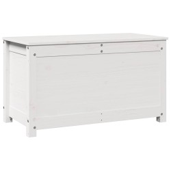 Boîte de rangement Blanc 80x40x45,5 cm Bois massif de pin 614661614661
